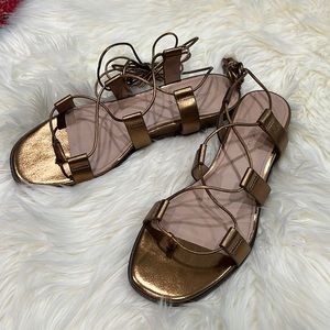 Banana Republic bronze gladiator sandals. Never worn